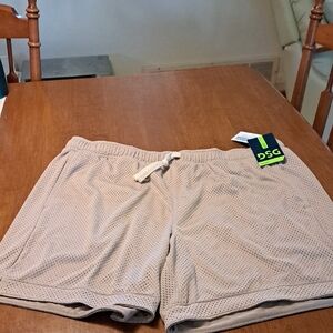 Dicks Sporting Goods Beige Mesh Athletic Shorts